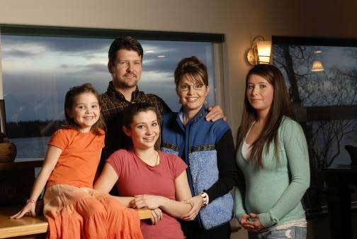sarah palin family photos. Palin Family taken 6 weeks